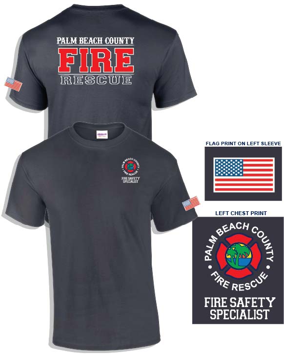 (FIRE SAFETY SPECIALIST) Gildan DryBlend® T-Shirt, Dark Heather